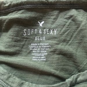 American Eagle green soft and sexy top